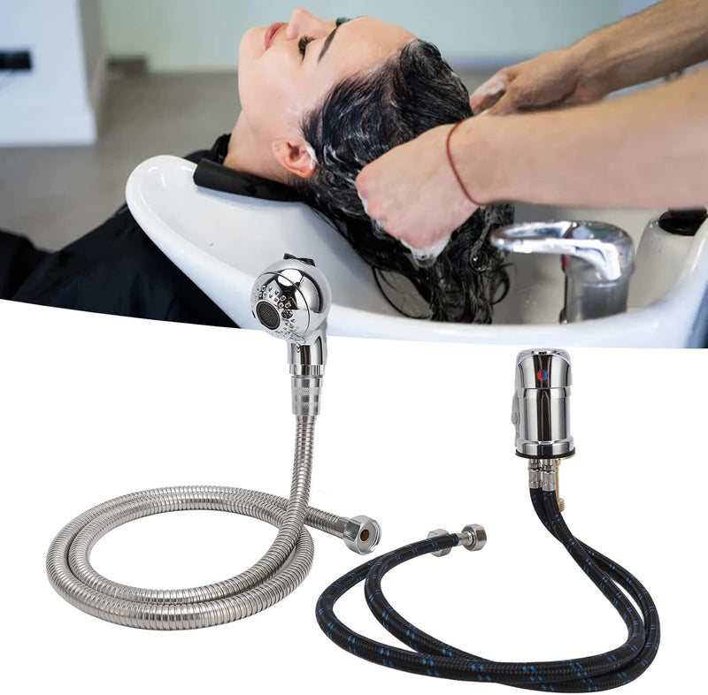 YUYTE Salon Shampoo Bowl Faucet Set Zinc Alloy Material Glossy Finish Prevent Leakage Design Safe for Home and Hair Salon Use - Image 5