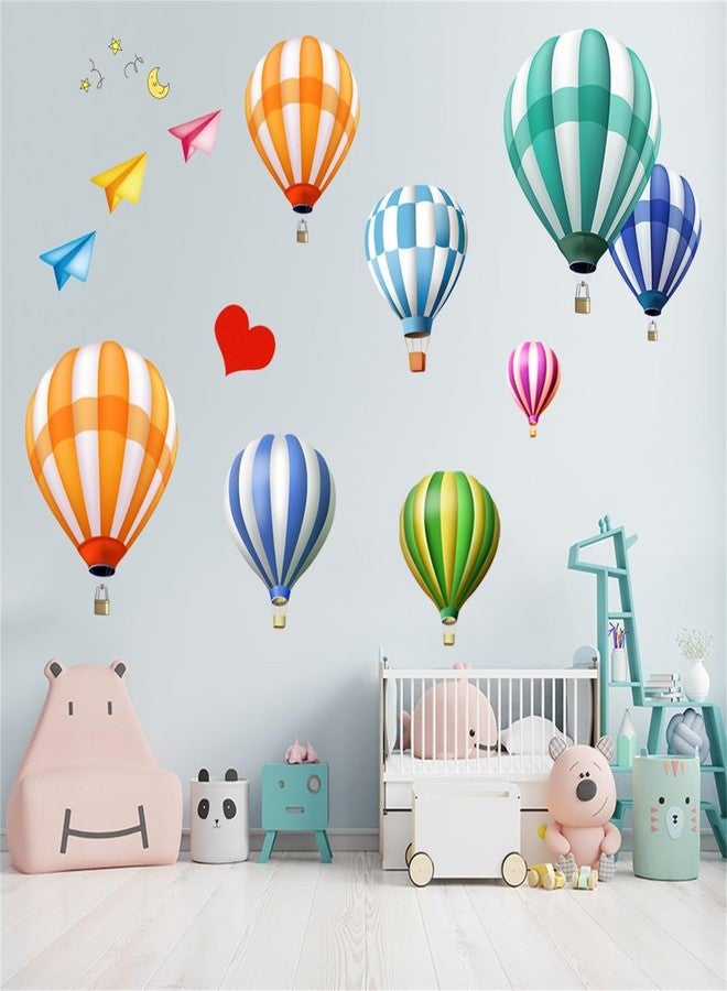 Saomour Hot Air Balloon Wall Decals Hot Air Balloon Wall Decals Stickers Children's Baby Room Kindergarten NurseryWall Decor Pegatinas para Pared - Image 3