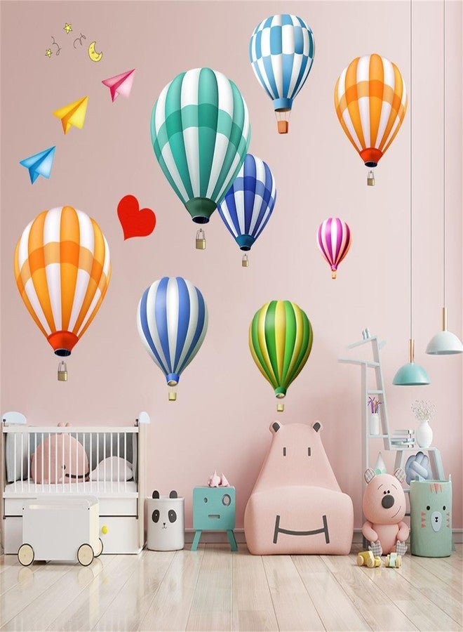 Saomour Hot Air Balloon Wall Decals Hot Air Balloon Wall Decals Stickers Children's Baby Room Kindergarten NurseryWall Decor Pegatinas para Pared - Image 4