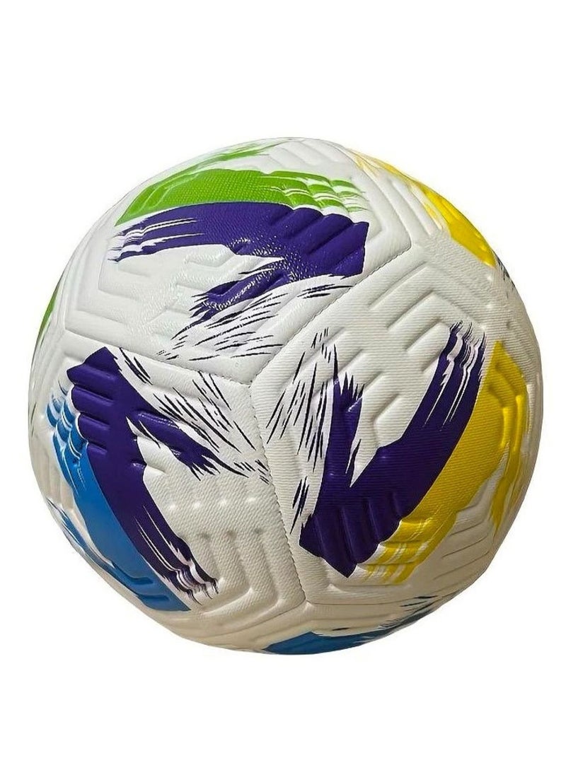 VIO Soccer Ball Size 5 PU Leather Professional Ball with Thermal Bonding for Training Games Official Match Football for Indoor Outdoor Play Birthday Gift Party Favors  - Image 2