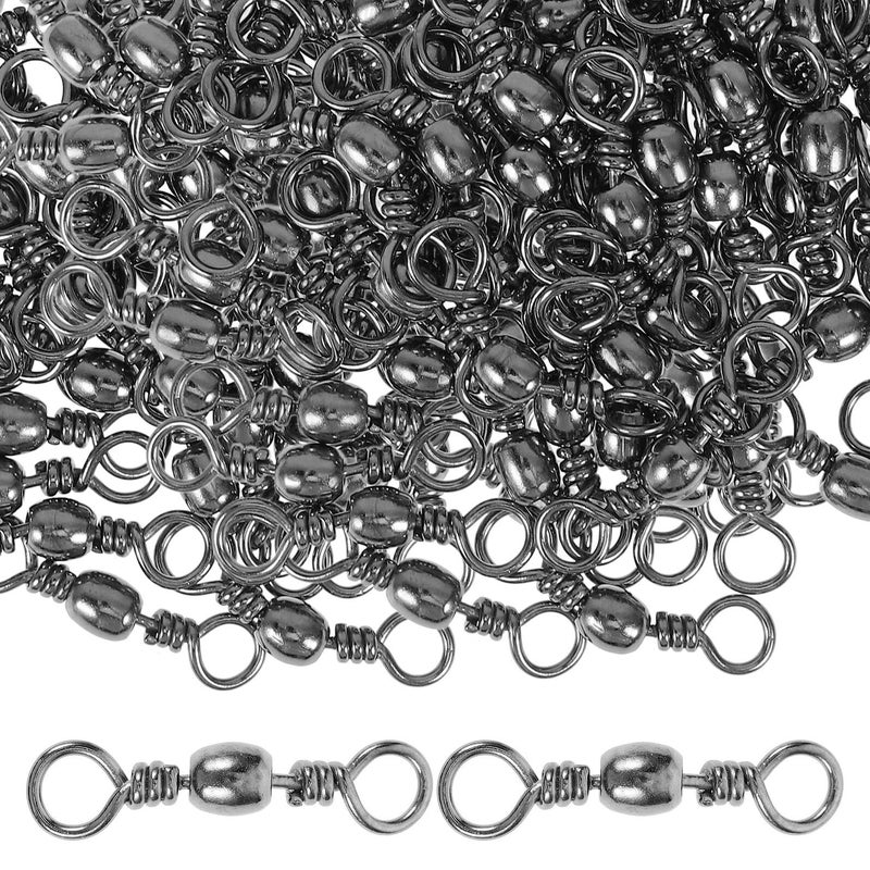 100pcs Metal Fishing Swivels Saltwater Freshwater Fish Line Connectors Terminal Tackle - Image 2