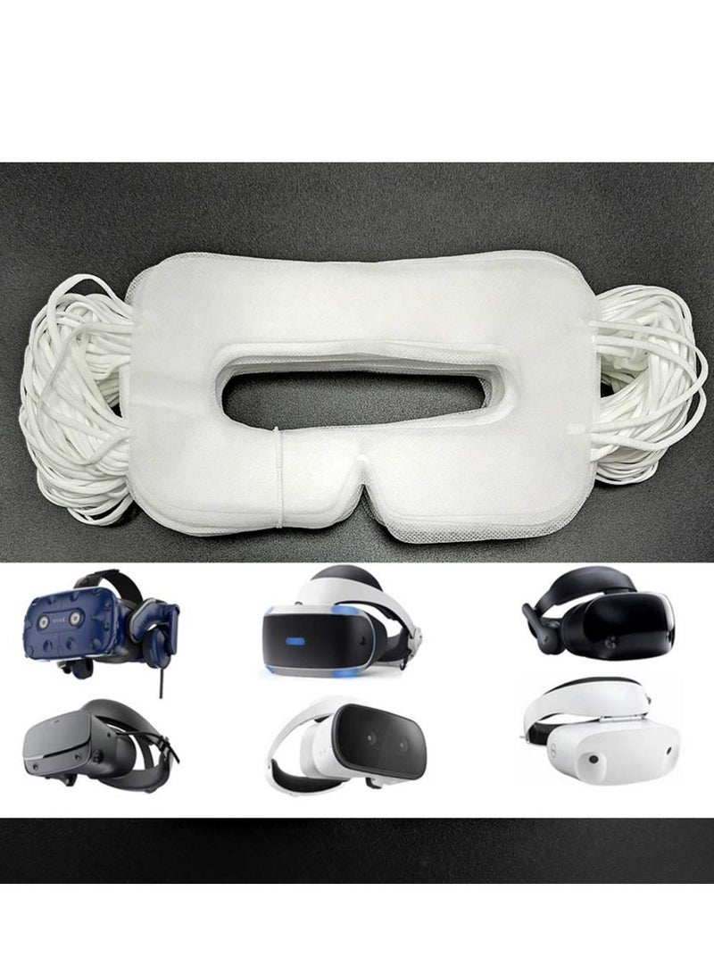 SYOSI Disposable VR Eye Mask for Oculus Quest 2 Skin-Friendly  Breathable  Soft  Comfortable  and Hygienic VR Universal Mask (White 100pcs) - Image 2