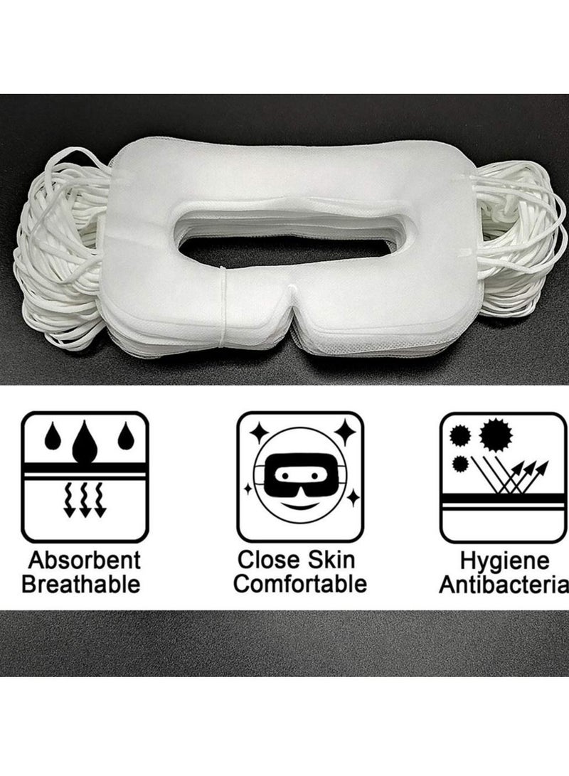 SYOSI Disposable VR Eye Mask for Oculus Quest 2 Skin-Friendly  Breathable  Soft  Comfortable  and Hygienic VR Universal Mask (White 100pcs) - Image 3