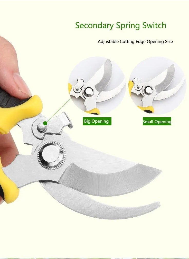 Generic Garden Pruning Shears, Hand Gardening Cutter, Professional Garden Scissors with Stainless Steel Blade,Ultra Sharp Scissors for Trimming, Fruits, Flowers, Plants  - Image 2
