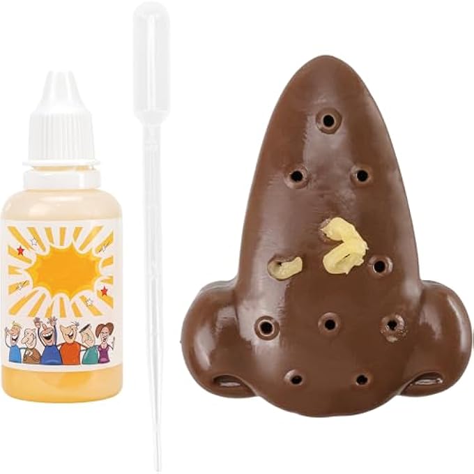 KH866 Pimple Popping Stress Relief Simulator Novelty Desk Gadget Squeeze Acne Blackhead Remover Nose Prop with 30ml Refill Solution for Adults Only - Image 1