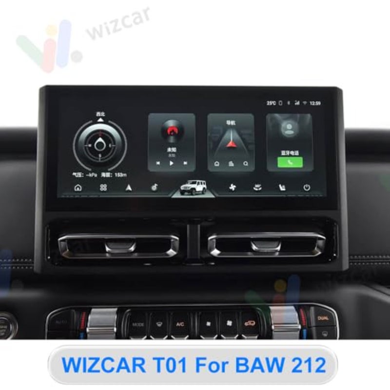 BAW 212 T01 2024-2026 T01 خريطة Google Waze Spotify Music الحل الأصلي للمعلومات والترفيه من Carbit لمركبة BAW للطرق الوعرة - Image 2