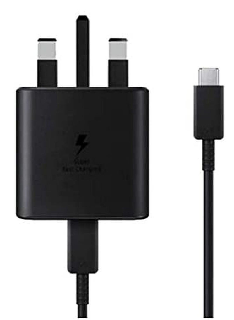 45W USB C Charger,compatible Samsung UK Travel Adaptor (45W with USB type C Cable) Black45W USB C Charger Samsung Super Fast Charger Type C for Samsung Galaxy S22 Ultra/S22+/S22/S21 Ultra/S21 Plus 5G/  - Image 1
