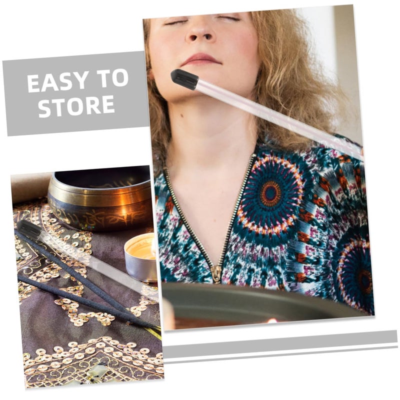 حامل عصا البخور الأسود الأكريليك أنبوب تخزين محمول 20 قطعة محكم الرائحة عديم الرائحة - Image 5