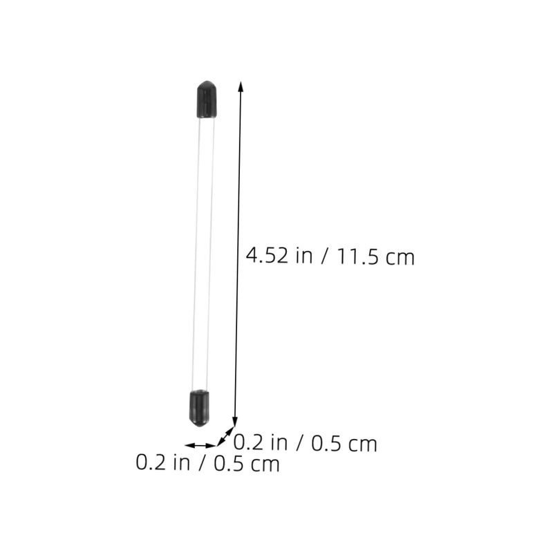 حامل عصا البخور الأسود الأكريليك أنبوب تخزين محمول 20 قطعة محكم الرائحة عديم الرائحة - Image 3