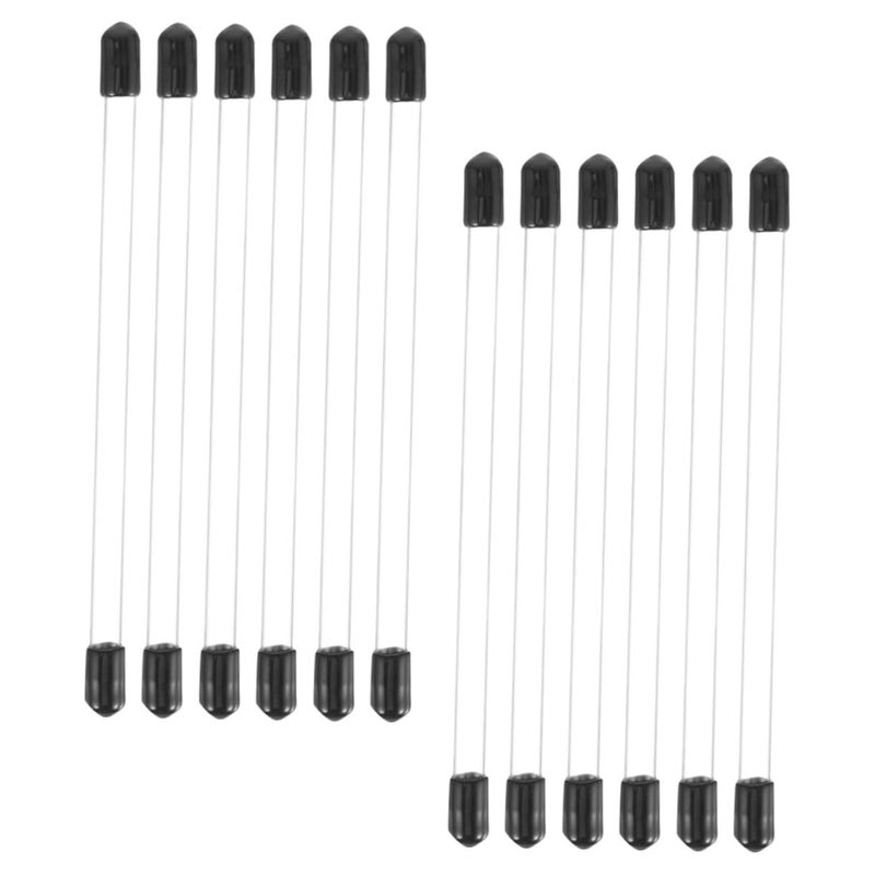 حامل عصا البخور الأسود الأكريليك أنبوب تخزين محمول 20 قطعة محكم الرائحة عديم الرائحة - Image 2