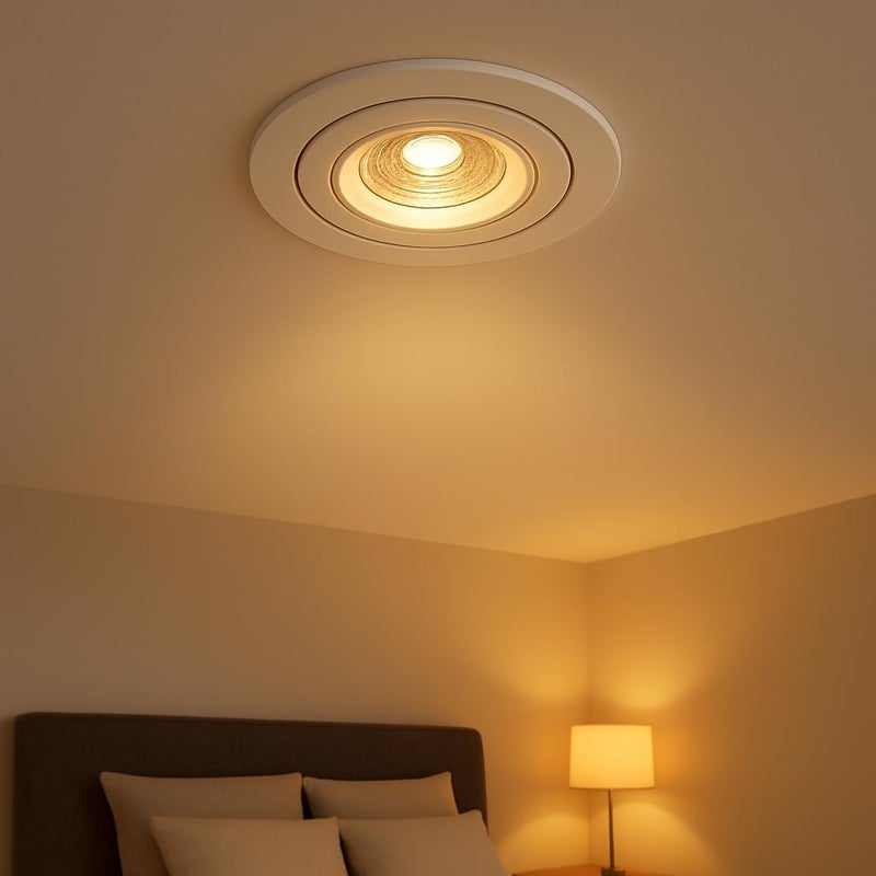 إضاءة LED مدمجة 7 واط مع 630 لومن، أبيض دافئ - عبوة من 4 - Image 2