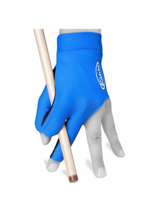 Kamui Billiard GLOVE QuickDry, for LEFT Hand, Blue (XL) - Image 1