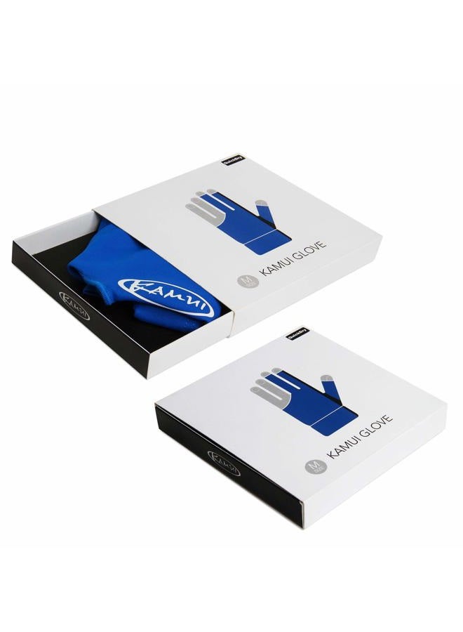 Kamui Billiard GLOVE QuickDry, for LEFT Hand, Blue (XL) - Image 5
