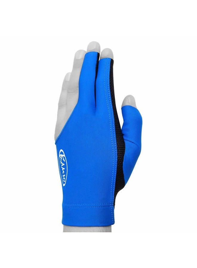 Kamui Billiard GLOVE QuickDry, for LEFT Hand, Blue (XL) - Image 2
