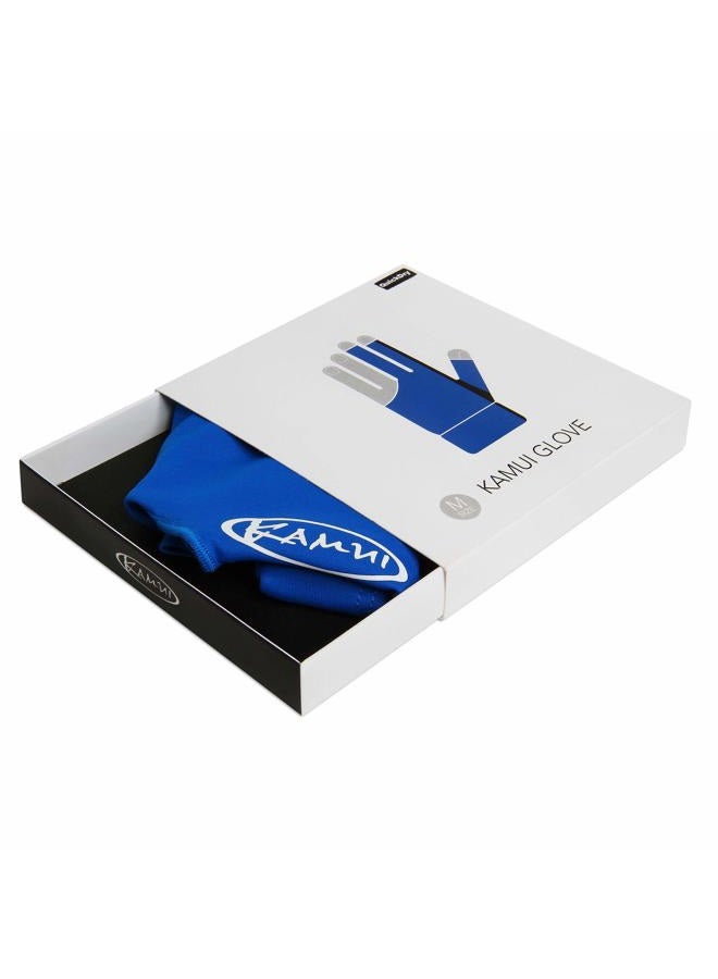 Kamui Billiard GLOVE QuickDry, for LEFT Hand, Blue (XL) - Image 4