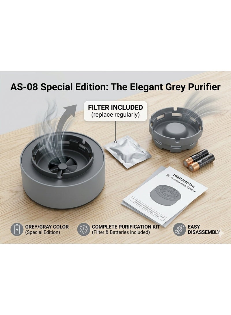 SouqWay Self-Extinguishing Smokeless Ashtray & Air Purifier - Image 2