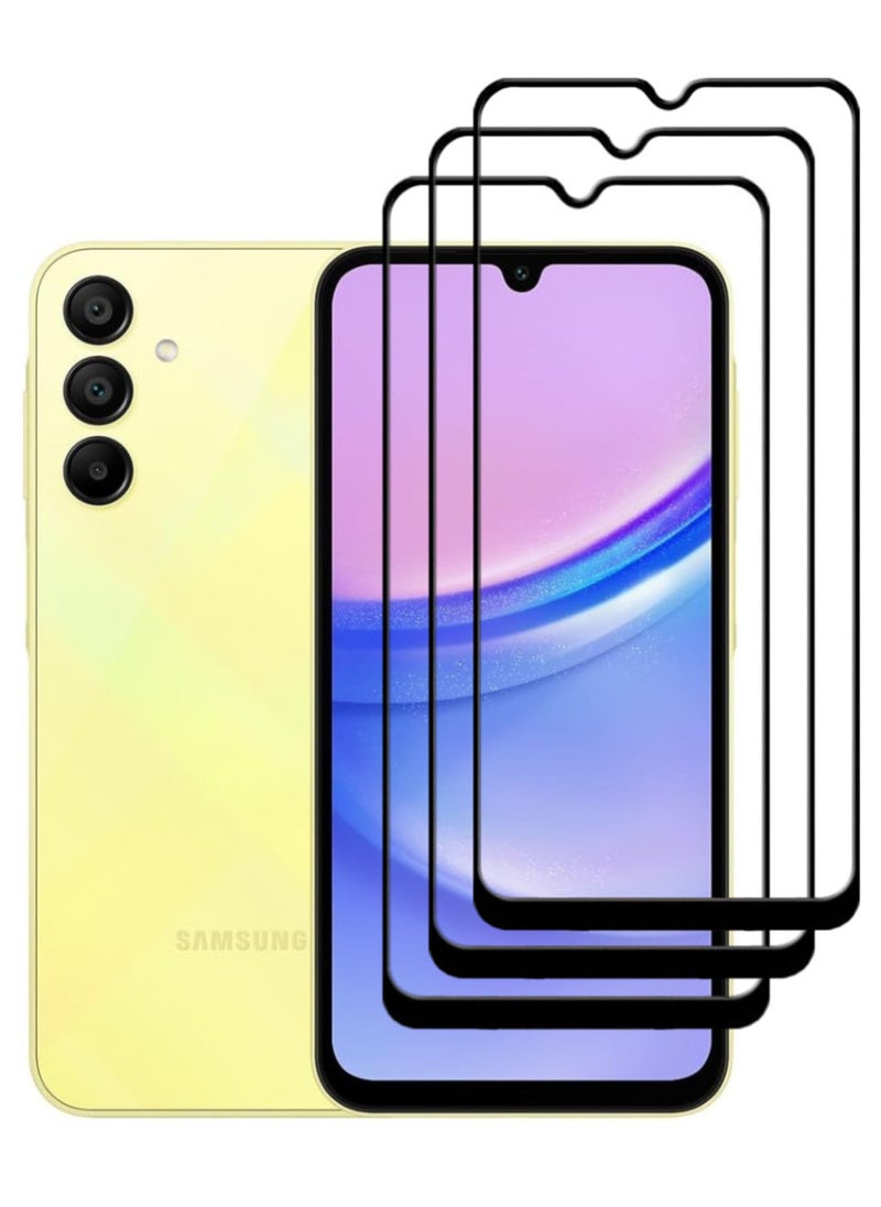 ACLIX 3 Pieces Antistatic ESD Dustproof Premium Quality High Definition Tempered Glass Screen Protector Designed For Samsung Galaxy A15 - Image 1