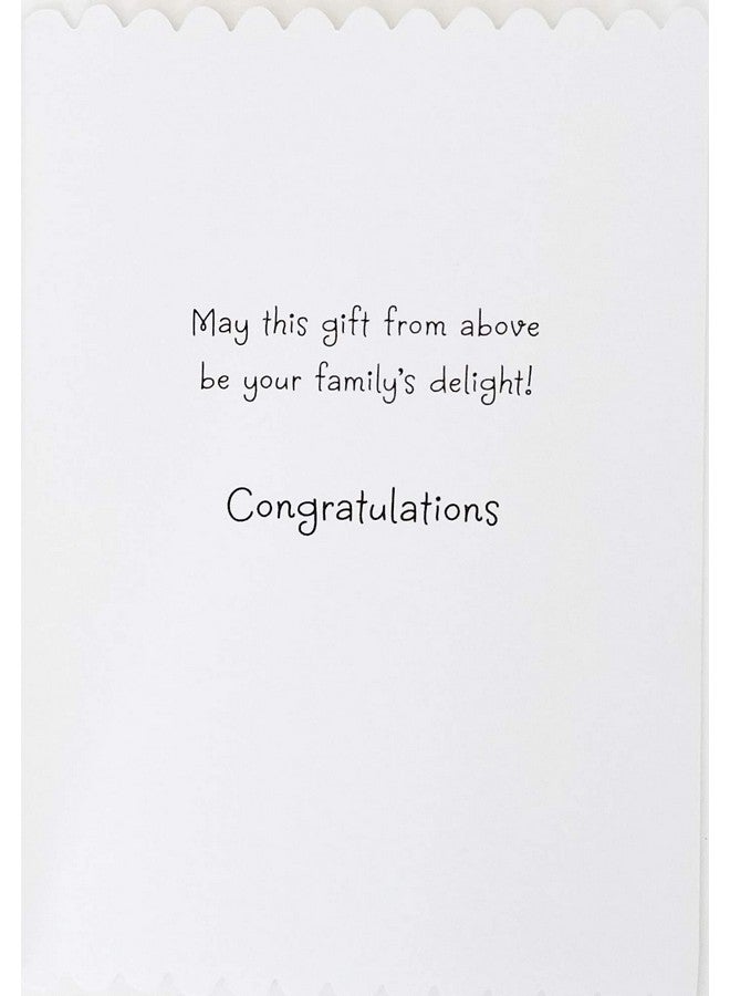 Greeting Card Blessed Baby Boy - Birth of New Baby Black African American Congratulations Religious May This Gift From Above Be Your Family's Delight - Image 2