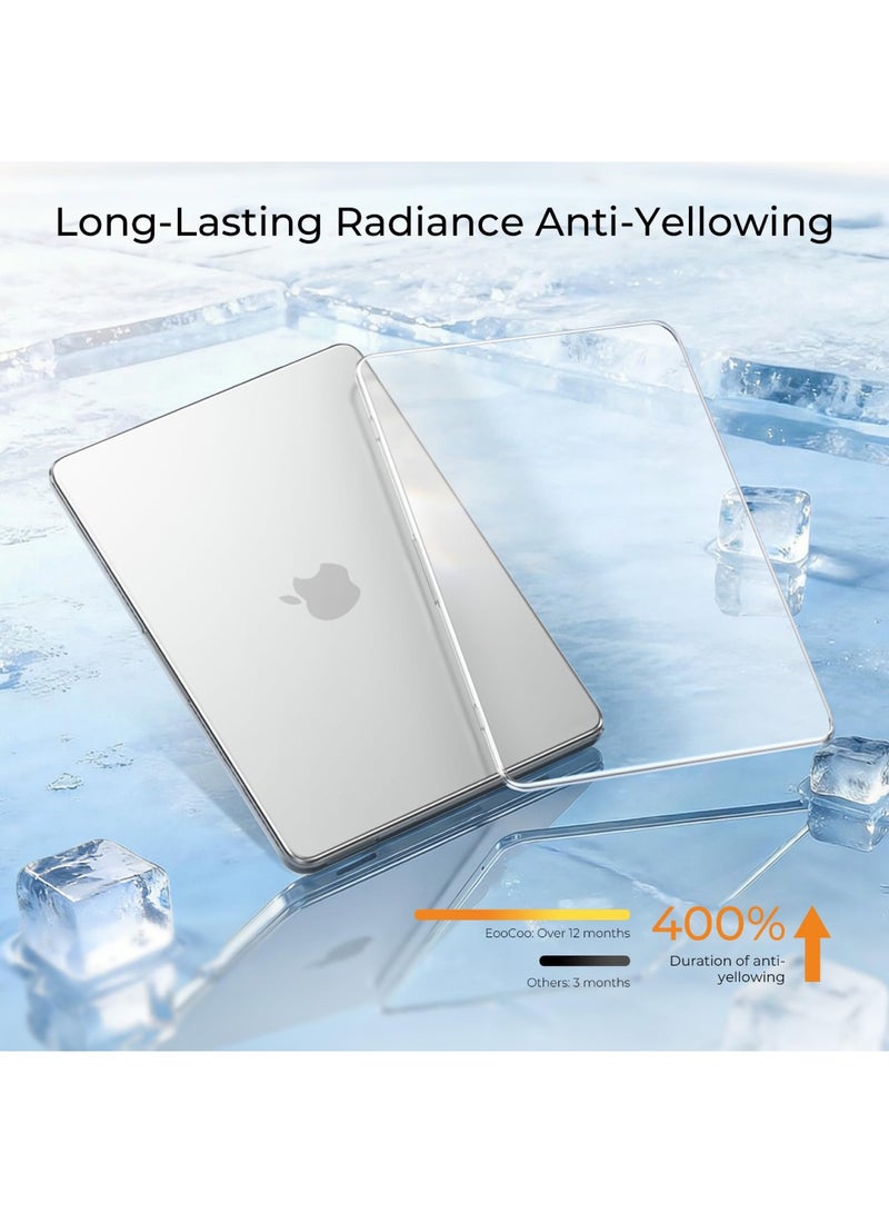 أداندو متوافق مع غطاء MacBook Neo مقاس 13 بوصة 2026 من Apple Mac Laptop A3404 المزود بشريحة A18 Pro وشاشة Liquid Retina مقاس 13 بوصة، غطاء صلب شفاف، غطاء بلاستيكي قابل للتركيب بالضغط (شفاف) - Image 4