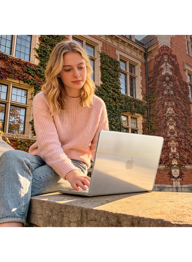 أداندو متوافق مع غطاء MacBook Neo مقاس 13 بوصة 2026 من Apple Mac Laptop A3404 المزود بشريحة A18 Pro وشاشة Liquid Retina مقاس 13 بوصة، غطاء صلب شفاف، غطاء بلاستيكي قابل للتركيب بالضغط (شفاف) - Image 2