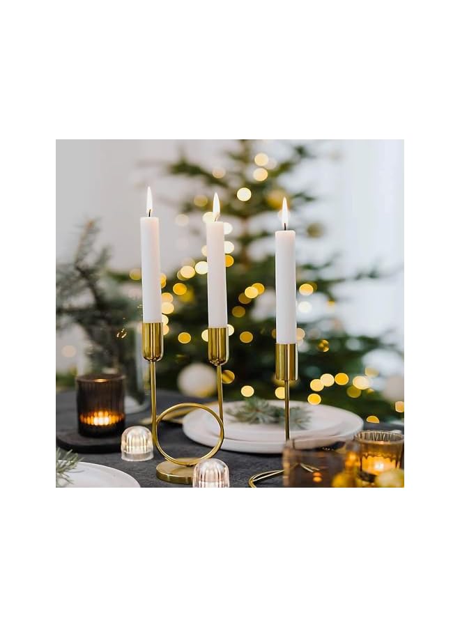 Green Tiger 8 Pieces White Long Thin Candles for Weddings, Parties, Birthdays | Long Lasting, All Season, Dripless Dinner Sticks - Image 2