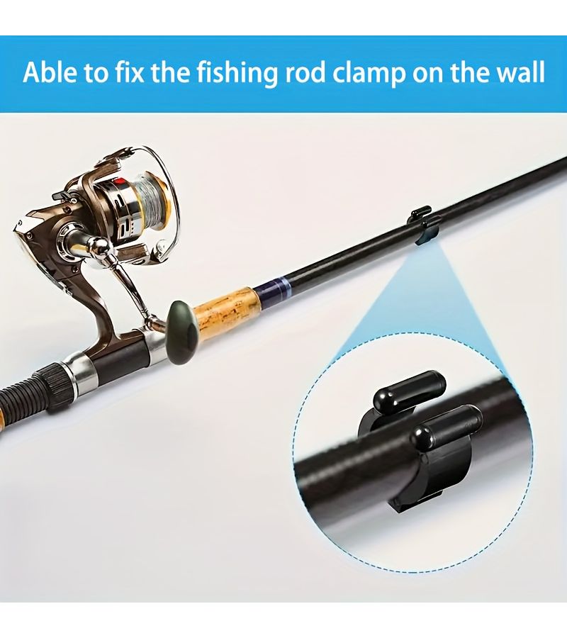 10pcs Fixed Fishing Rod Clamp Carabiner Billiard Cue Rack Accessories - Image 5