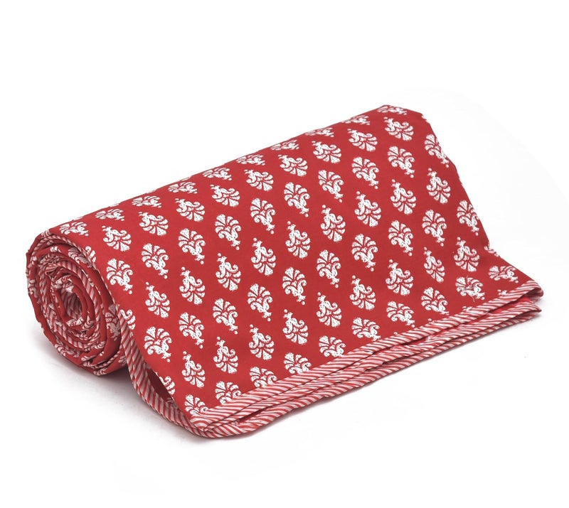 UmI. Umi Super Soft Cotton Reversible Single Dohar 55X87InchesLahariya Fabric EdgingPiping DoharFlannel Dohar Throws for Single BedSoft Lightweight AC Summer Blanket - Image 5