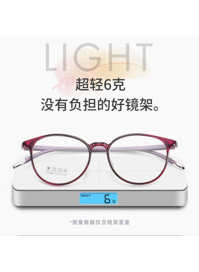 Shiyun Anti-blue Light Reading Gl For Women, High Definition Tr Ultra-light Presbyopic Gl For Elderly, Wine Red, 250 Degrees