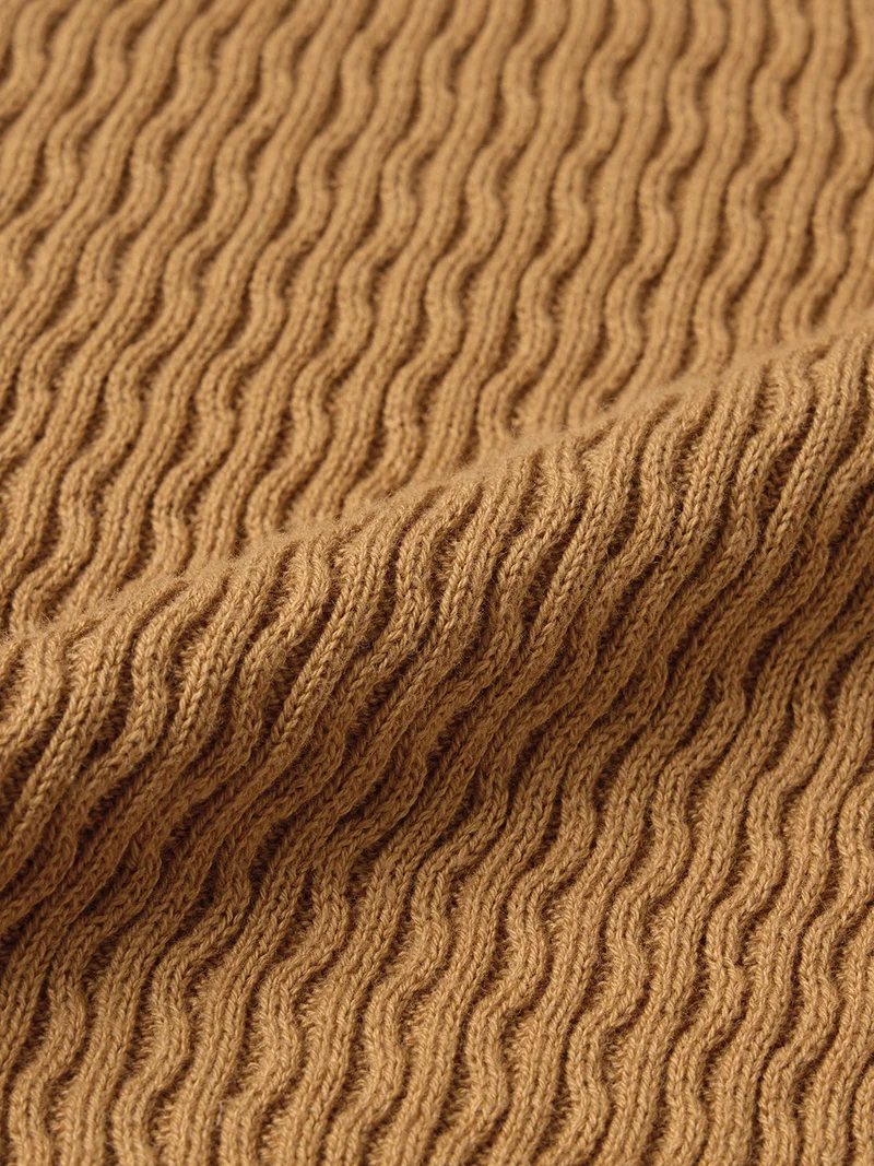 The Souled Store  Jacquard Polo: Mustard  | Best Price UAE