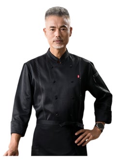 SKT Shiketro High Quality Chef Workwear Long Sleeve Kitchen Restaurant Hotel Work Clothes for Men and Women in Autumn and Winter  - Image 1