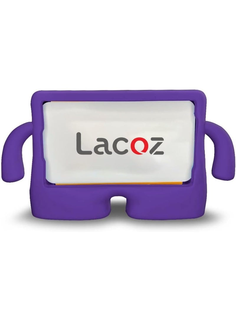 لاكوز غطاء حماية سيليكوني لجهاز iPad (A16) الجيل الحادي عشر/العاشر 2025/2022، مقاوم للصدمات، غطاء خلفي ناعم من مادة TPU، غطاء حماية خفيف الوزن ومضاد للخدش للأجهزة اللوحية، لون بنفسجي - Image 1