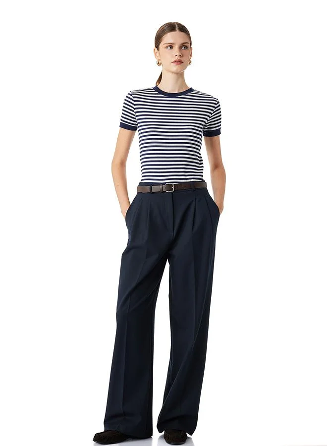 كوتون Striped Ringer T-Shirt