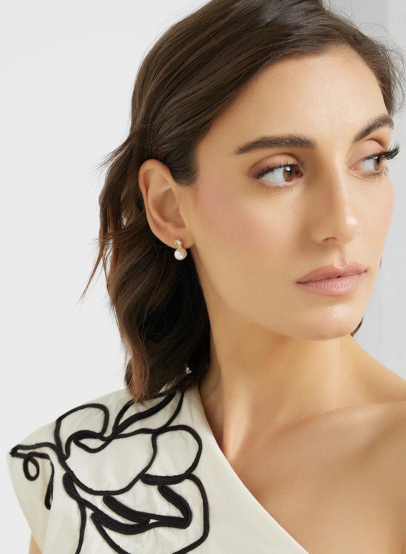 ELLA Pearl Stud Earrings