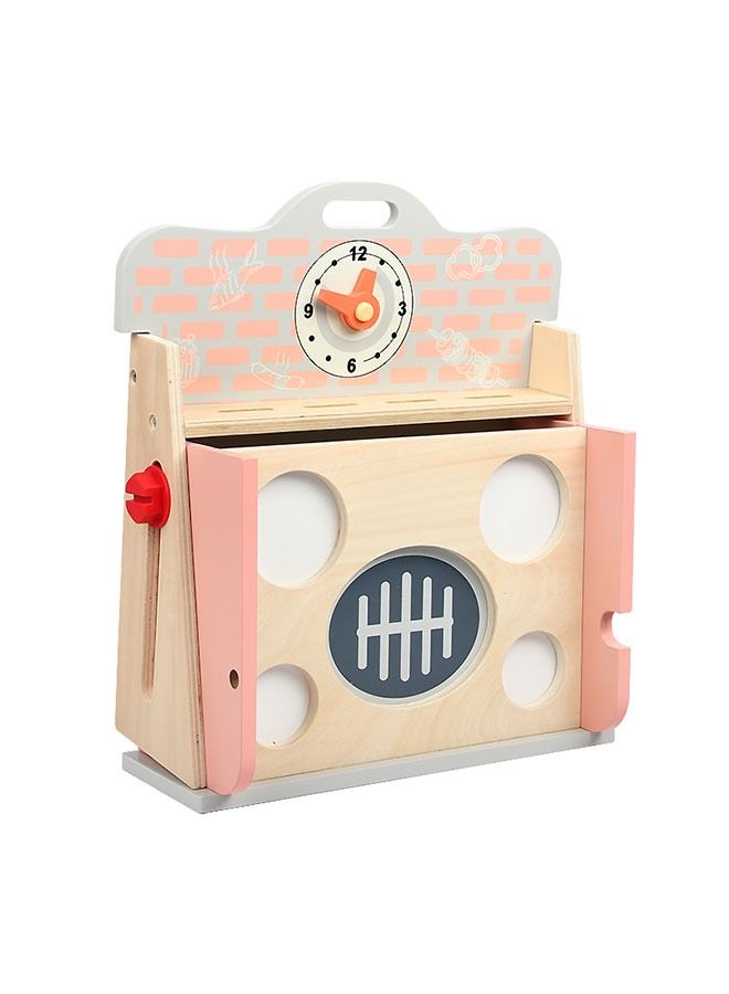 JSAITOYS Barbecue Table Toys Play House Wooden Kitchen Pretend Game For Children - Image 2