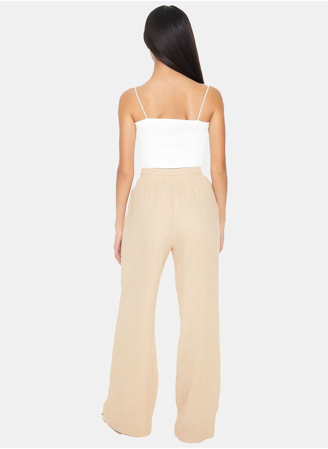 FOREVER 21 - Wide-Leg Drawstring Pants - Image 1