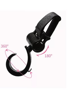 Pikkaboo Pikkaboo 2pcs Multi Purpose 360 Swivel Hooks Black  - Image 3