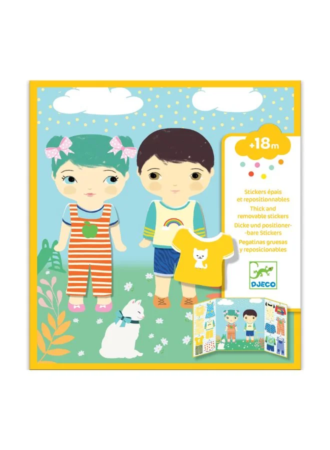 DJECO Clothes Removable Stickers