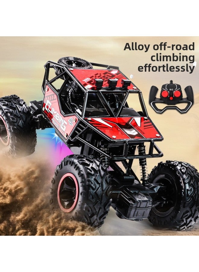 Hot Sale 2.4G Alloy Off-road Remote Control Car 5-way Remote Control Car Toy Drift Light Boy Gift Wholesale-Color:5-way Alloy 2.4g-red [color Box]  - Image 3