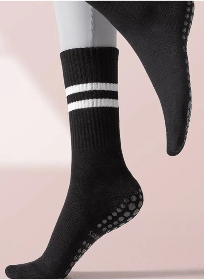 Styli Double Striped Crew Length Yoga Socks