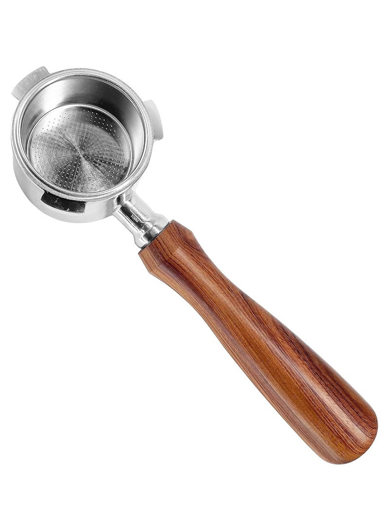 NEOUZA NEOUZA 51mm Espresso Bottomless Portafilter Compatible for Delonghi EC680/EC685 Coffee Machine, Upgraded Rosewood,304 Food Stainless Steel, Filter Basket - Image 2