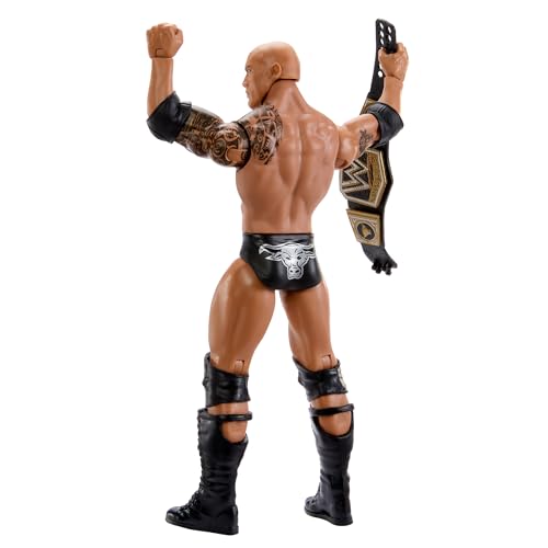 WWE ذا روك أبطال الحدث الرئيسي 5 تمثال مصارعة ألعاب - Image 2