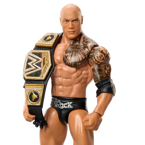 WWE ذا روك أبطال الحدث الرئيسي 5 تمثال مصارعة ألعاب - Image 5