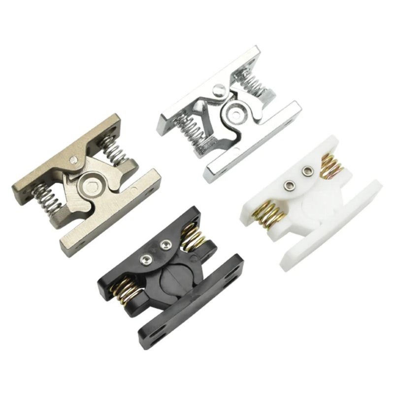 Heavy-Duty Door Stopper: Silver Zinc Alloy & Steel Construction - Easy To Install Ball Spring Buckle Lock for Cabinets, Drawers, Home Doors - Image 5