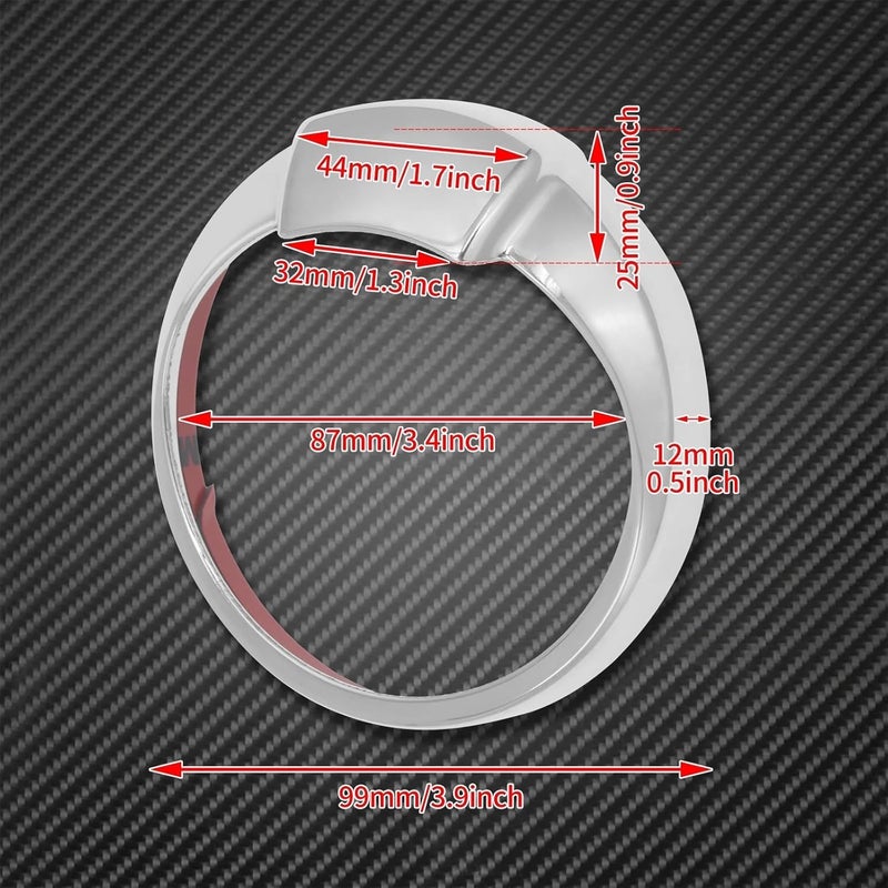 Wivplex Chrome Speedometer Trim Ring for Harley Motorcycles - Image 2