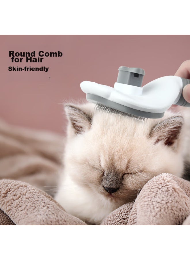 إيرجوبيبي Ergobaby Cat Comb، فرشاة تمشيط، أداة إزالة شعر القطط، مجموعة العناية بالحيوانات الأليفة، فرشاة دبابيس، مشط الكلاب، مستلزمات الحيوانات الأليفة - Image 2