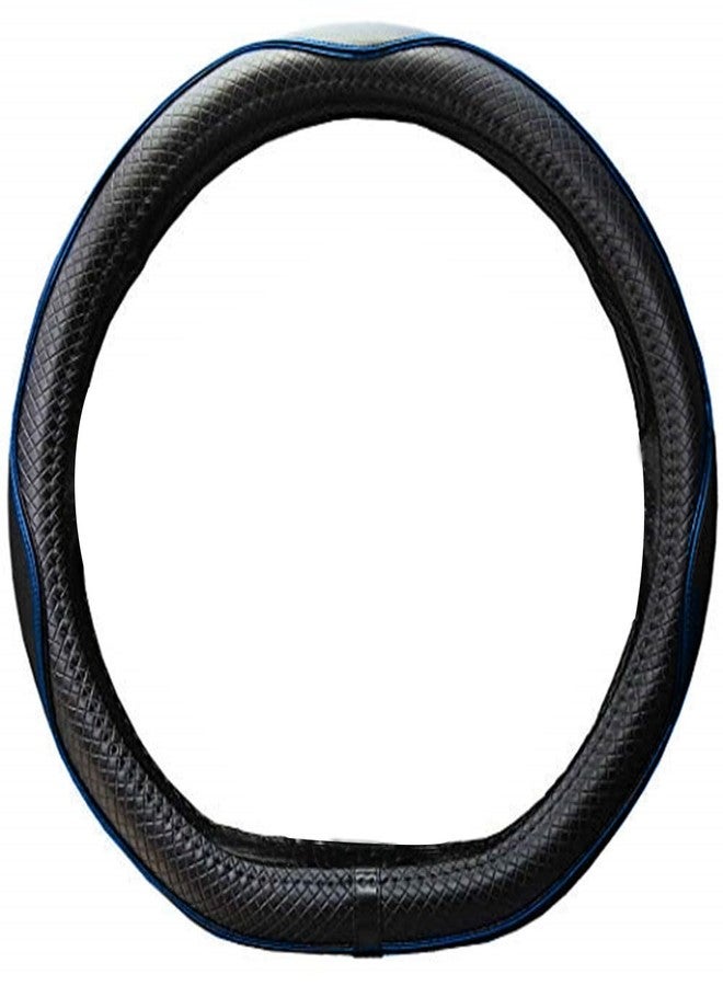 Mayco Bell Microfiber Leather Steering Wheel Cover (D-Shape, Black Blue) - Image 5