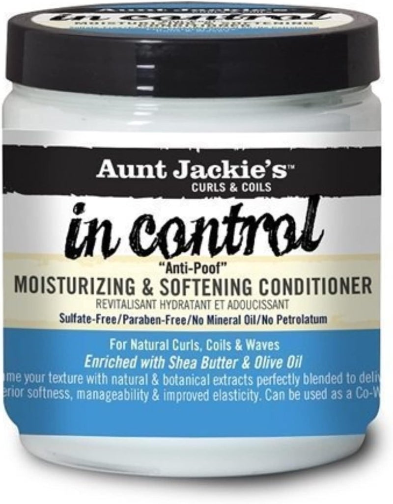 Aunt Jackie's in control 9oz  AntiPoof Moisturizing & Softening Conditioner - Image 2