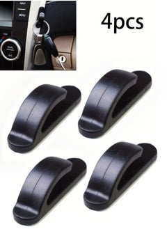 Car Sticky Hooks, Multi-Purpose Auto Backseat Hangers, Self-Adhesive Wall Hanging Hooks, Vehicle Storage Hooks for Keys, Mask, Earphone, Cable Holder(4 Pack)