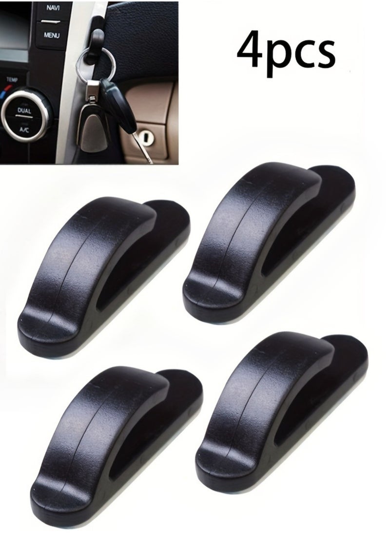 Generic - Car Sticky Hooks, Multi-Purpose Auto Backseat Hangers, Self-Adhesive Wall Hanging Hooks, Vehicle Storage Hooks for Keys, Mask, Earphone, Cable Holder(4 Pack) - Image 1