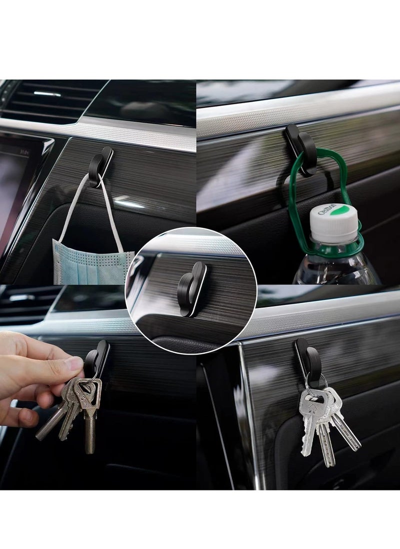 Generic - Car Sticky Hooks, Multi-Purpose Auto Backseat Hangers, Self-Adhesive Wall Hanging Hooks, Vehicle Storage Hooks for Keys, Mask, Earphone, Cable Holder(4 Pack) - Image 1